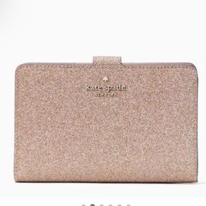 Tinsel Boxed Medium Compartment Bi Fold Wallet rose gold